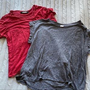 Grey Brandy Melville & Red Reformation Tee